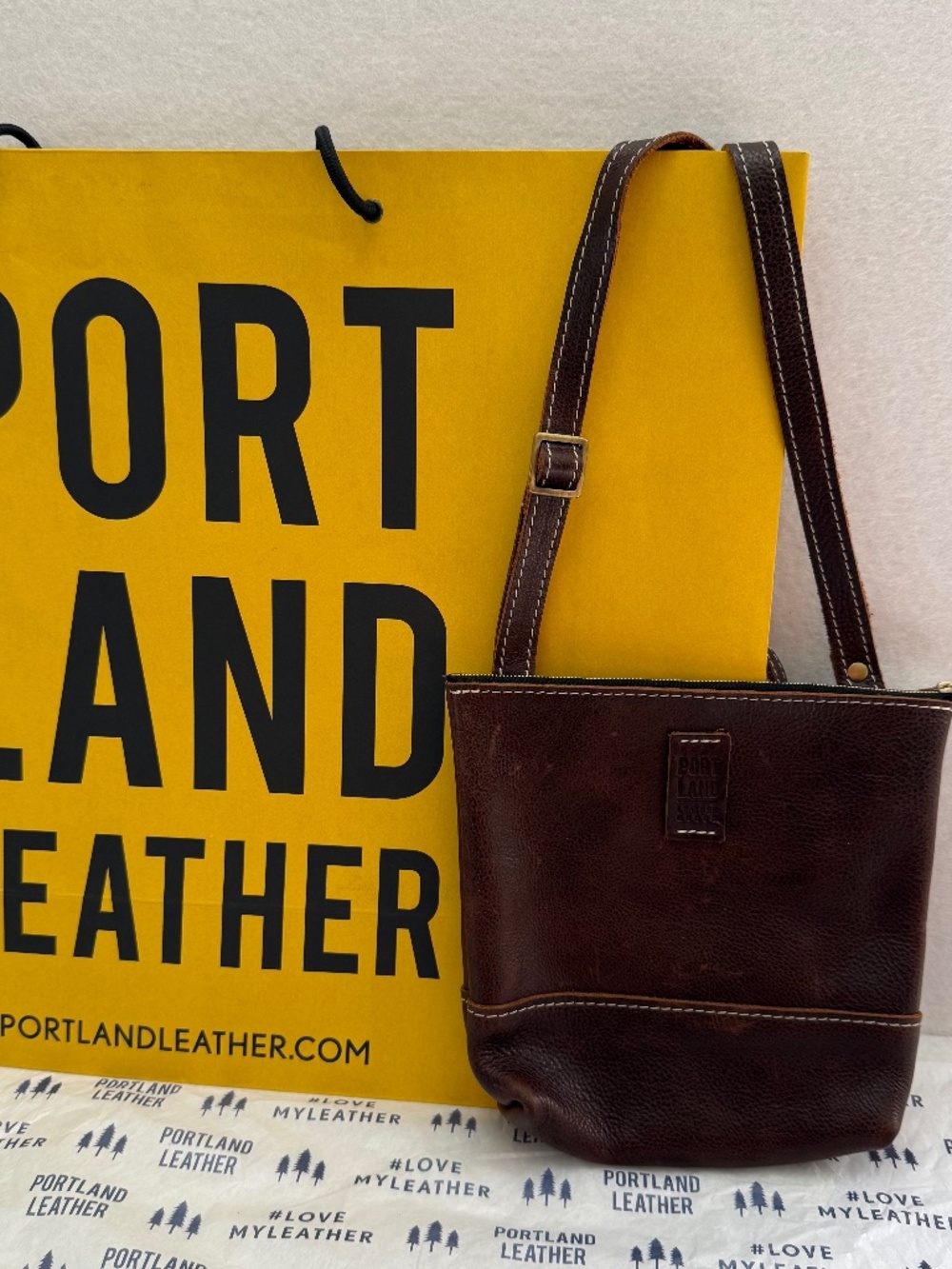 Portland Leather Goods PLG Festival Bag in Coldbrew Brown GUC